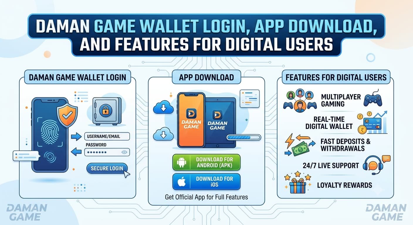Daman Game Wallet Login, App Download, And Features For Digital Users