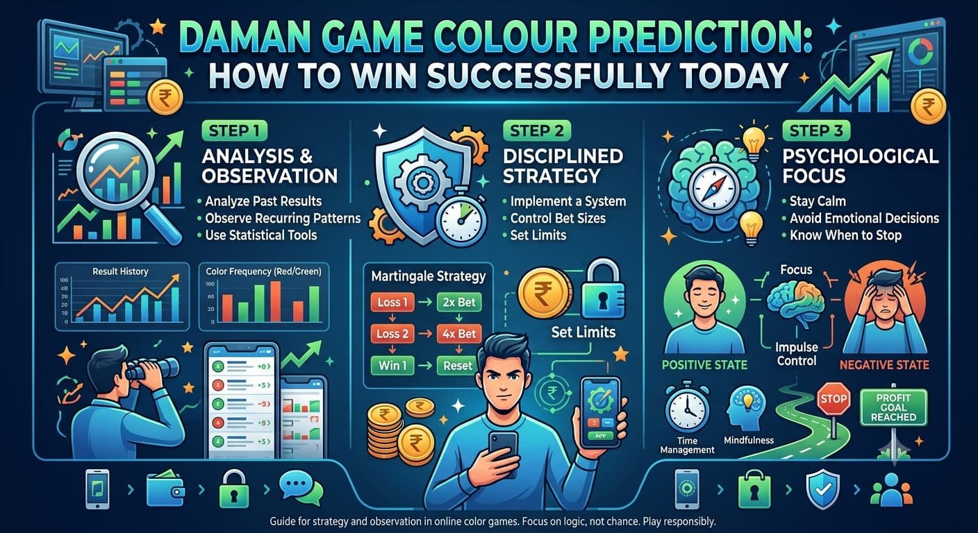How To Win Daman Colour Prediction Game Online Successfully